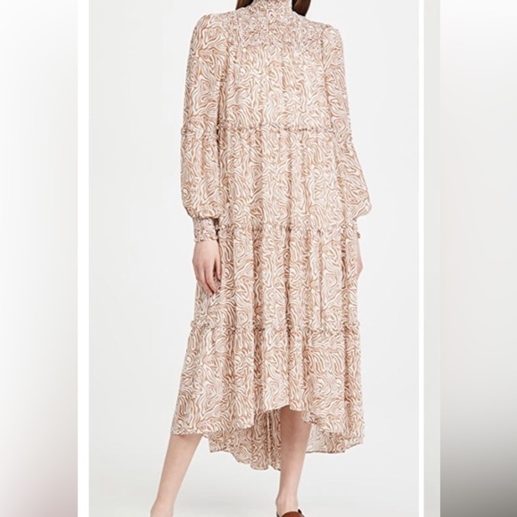 Cinq à Sept - high low Rika chiffon dress - sz 4 excellent condition - Picture 1 of 15